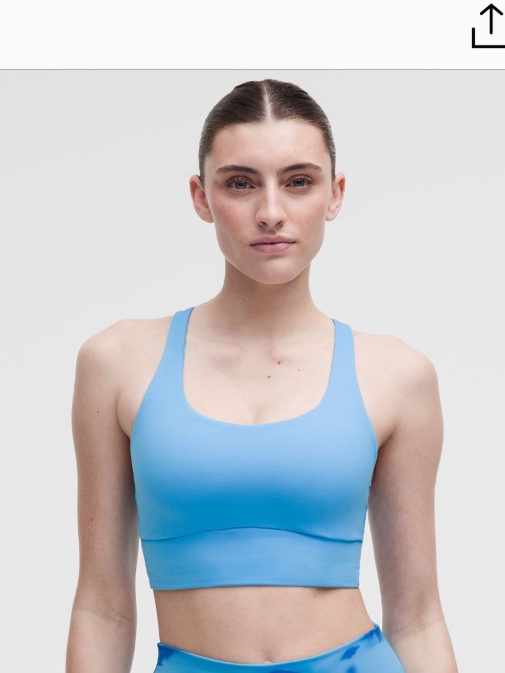 Lululemon Energy Longline Bra Medium Support- pool party